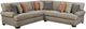 Corinthian Furniture Marlon 2-Piece Dove Curved Sectional -0