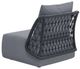 Zuo® Modern Mekan Black/Gray Aluminum Fabric Outdoor Accent Chair-4