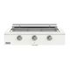 Caliber™ Rockwell Social 48" 3-Burner Matte White Built-In Liquid Propane Grill with Chrome Hardware-0