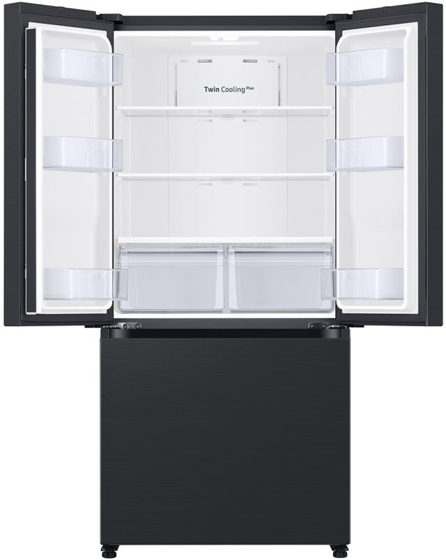 Samsung 33” 17.5 Cu. Ft. Fingerprint Resistant Matte Black Steel Counter Depth French Door Refrigerator with Twin Cooling Plus®-1