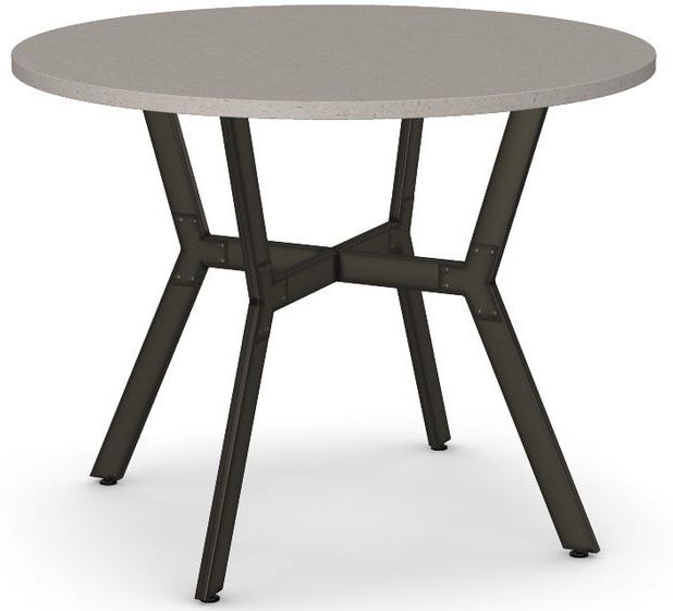 Amisco Customizable Norcross 30" Thermo Fused Laminate Round Table-0