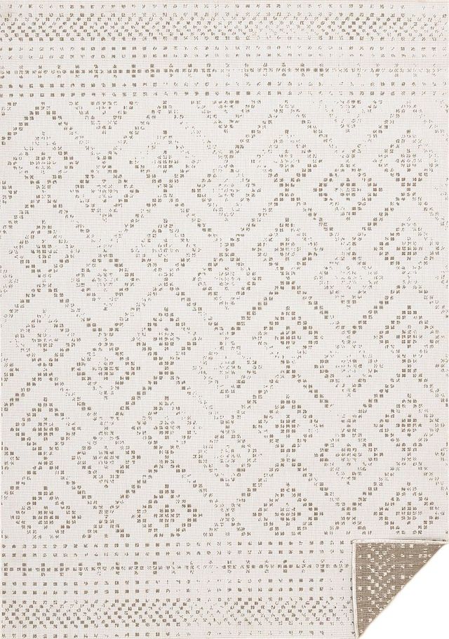 Kalora Interiors Bristol Cream/Taupe 5'x8' Style 2 Indoor/Outdoor Area Rug-0