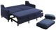 Homelegance® Adelia Navy Convertible Studio Sofa with Pull-Out Bed-4