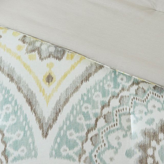 Olliix by Urban Habitat Matti 7 Piece Yellow Full/Queen Cotton Comforter Set-4