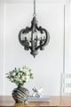 A & B Home Gray Wood Chandelier-5