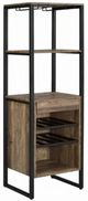 ACME Furniture Narik Black/Weathered Oak Wine Rack-0