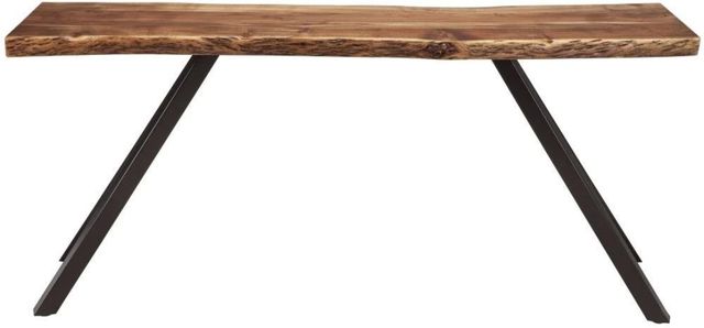 Modus Furniture Reese Natural Live Edge Console Table with Black Base-2
