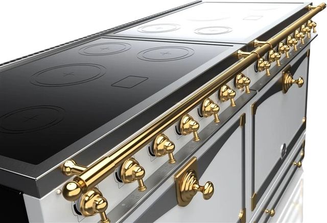 La Cornue Cornufé 90 Albertine Brushed Brass Dual Fuel Range Joiner Kit-4
