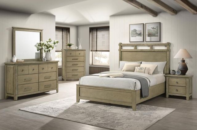 Coaster® Hazlewood Vineyard Oak Dresser Mirror-3