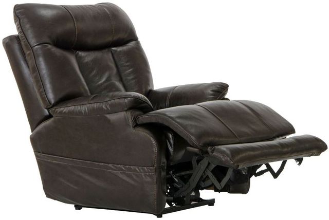 Catnapper® Naples Chocolate Power Headrest Recliner with Extended Ottoman-4