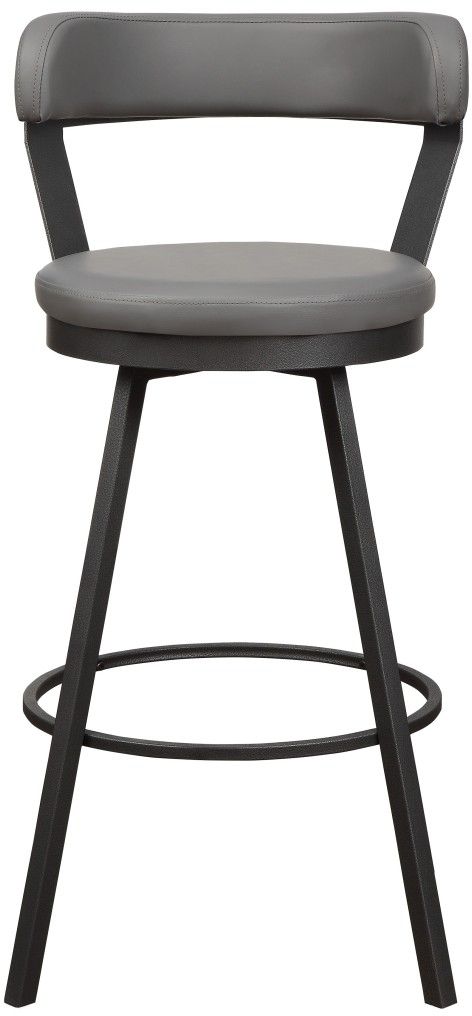 Mazin Furniture Appert Dark Gray/Gray Pub Height Swivel Chair-1