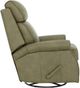 BarcaLounger® Crews Oasis Olive 40" Leather Manual Swivel Glider Recliner-4