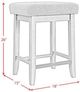 Elements International Santa Barbara 3-Piece Dark Gray/Walnut Dining room Set-3