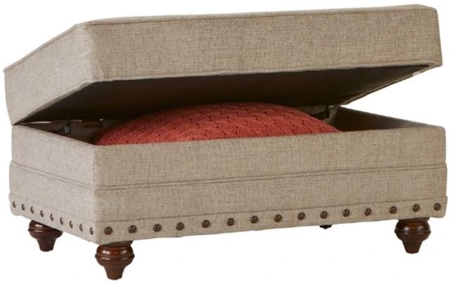 Hughes Furniture® 17200 Jazzy Heather Storage Ottoman-0