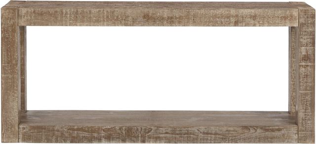 Signature Design by Ashley® Waltleigh Distressed Brown Sofa/Console Table-1