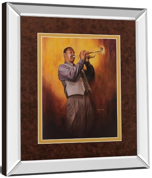 Classy Living Delancy Trumpet Man 34"W Wall Art-3