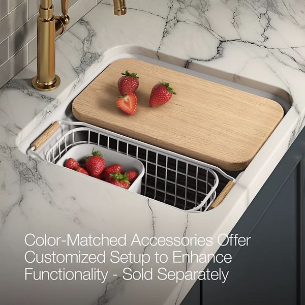 KOHLER® Audrine™ White 19" Undermount Bar Sink-3