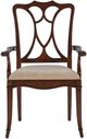 Hooker® Furniture Charleston Maraschino Cherry/Sand Dining Arm Chair-2