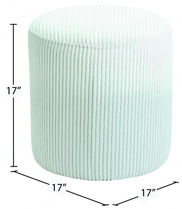 Meridian Furniture Roy Cream Ottoman-3