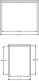 Amisco Customizable Azilis Birch Veneer Bar Table-2