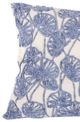 A & B Home Flora Beige/Blue Throw Pilllow-1