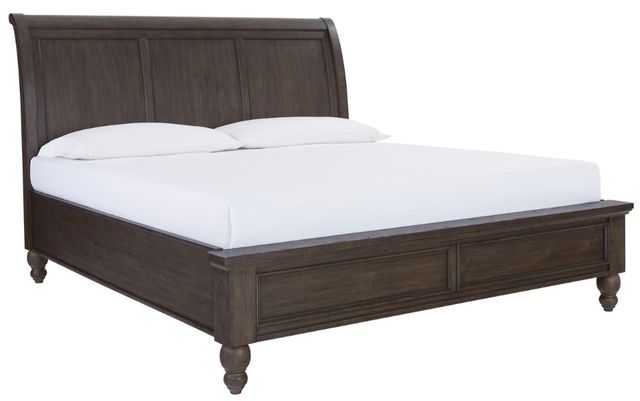 aspenhome® Cambridge Cracked Pepper California King Sleigh Bed-0