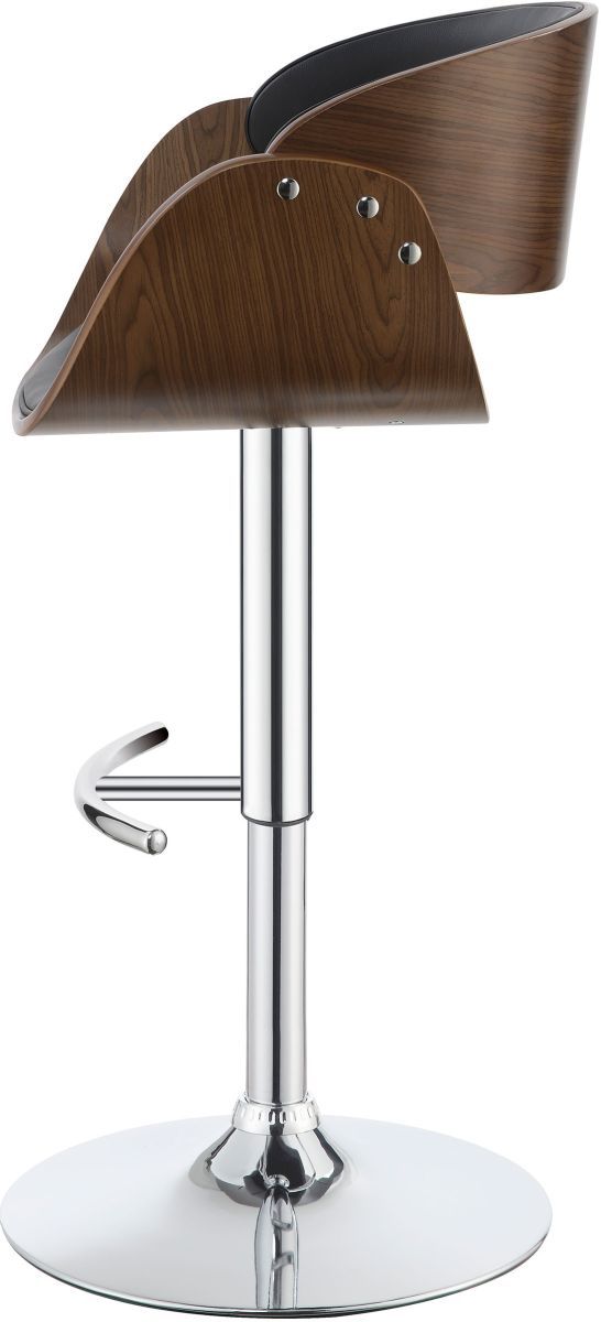 Coaster® Dana Black/Chrome Adjustable Bar Stool-3