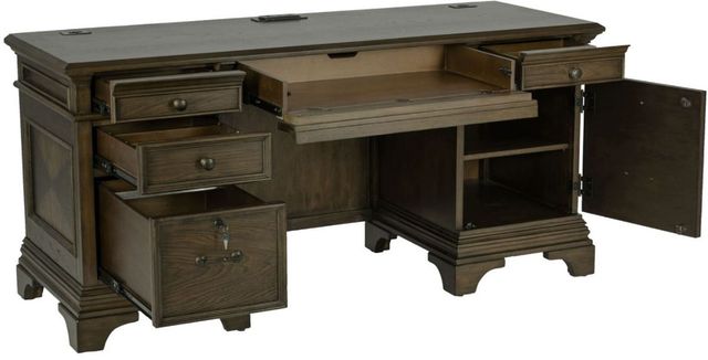 Coaster® Hartshill Burnished Oak Credenza with Power Outlet-2