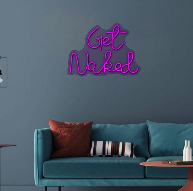 Classy Living Enlightened Get Naked Neon Sign-1