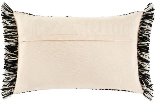 Surya Katniss Black 22"x14" Toss Pillow with Down Insert-3