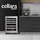 Element Cellara 24" 4.9 cu. ft. Stainless Steel Dual Zone Wine Cooler-4
