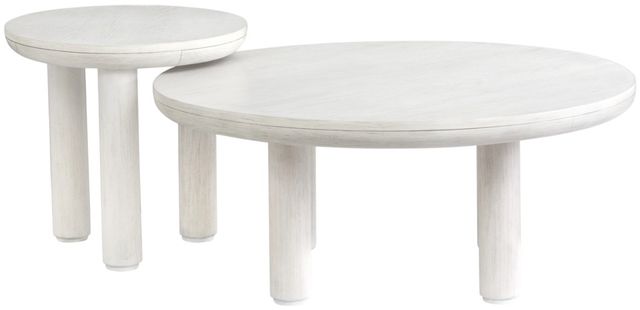 Magnussen Home® Sunset Cove Moonlight Pearl Nesting Cocktail Table-0