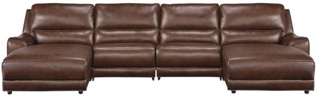 Signature Design by Ashley® DeepWakes 4-Piece Canyon Power Reclining U-Shape Sectional and Chaise-0