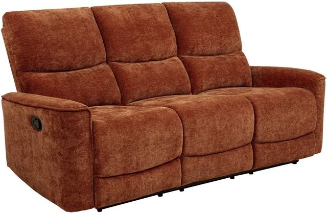 Coaster® Navarro Burnt Orange Upholstered Reclining Sofa-0