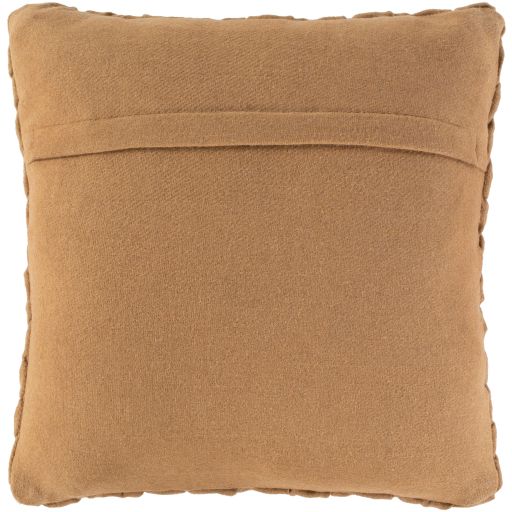 Surya Alana Camel 18"x18" Toss Pillow with Polyester Insert-3