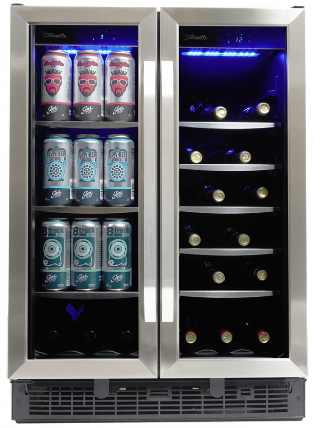 Silhouette® Emmental 24" Stainless Steel Built-In Beverage Center-2