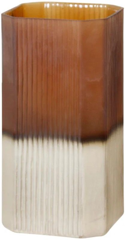 Stylecraft Bronze Frosted Glass Ombre Vase-0
