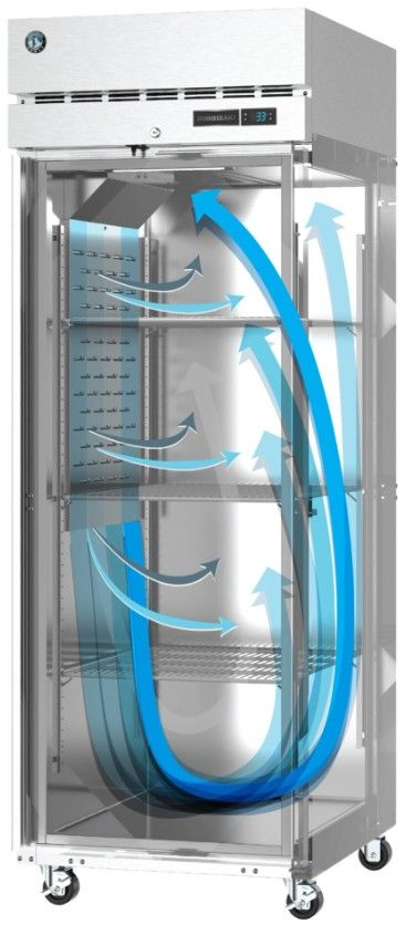 Hoshizaki Steelheart® 23.1 Cu. Ft. Stainless Steel Upright Freezer with Full Glass Door and Lock-3