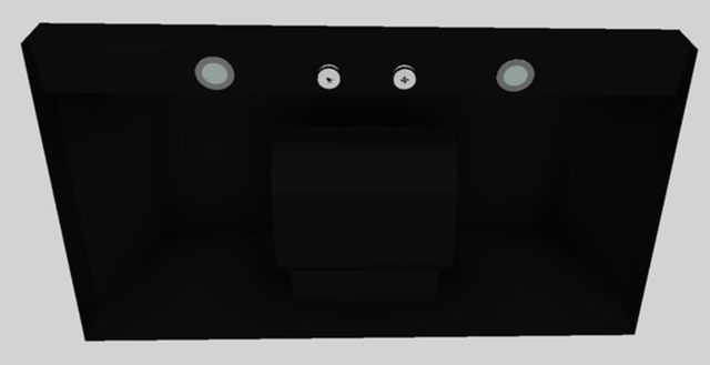 Vent-A-Hood® 36" Black Wall Mounted Liner Insert-2
