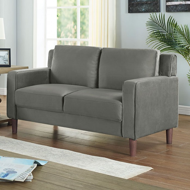Furniture of America® Brandi 2-Piece Gray Sofa Set-2