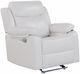 Global Furniture USA U6026 Blanch White Manual Glider Recliner with LED-0