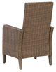 Signature Design by Ashley® Laguna Heights Beige-Gray Fabric/Resin Wicker Outdoor Arm Chair-4