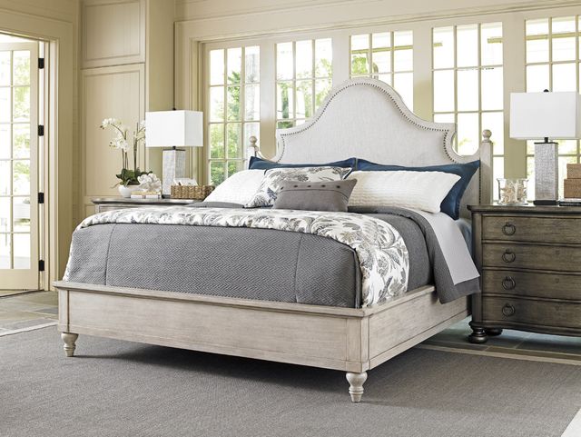 Lexington Home Oyster Bay Arbor Hills White King Upholstered Panel Bed-1
