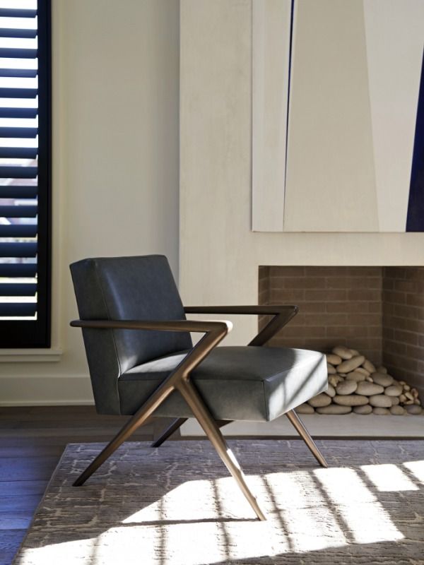 Lexington Home Customizable Zanzibar Tanzania Leather Chair-1