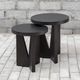 Uttermost® Nadette 2-Piece Dark Espresso Nesting Table Set-1