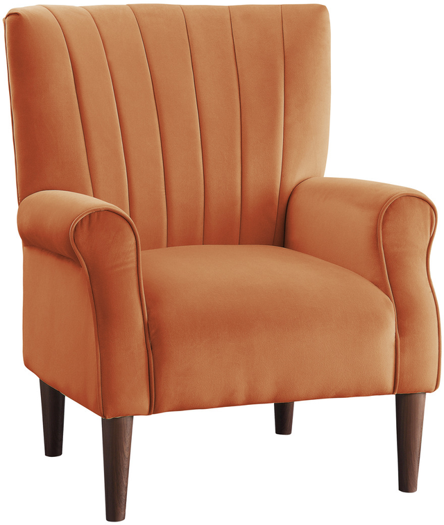 Mazin Furniture Urielle Orange Upholstered Accent Chair-0