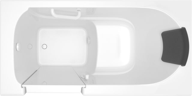 American Standard Premium Series White Alcove Walk-In Soaking Bathtub-2