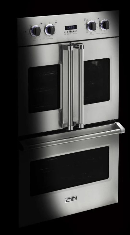 Viking® 7 Series 30" Squall Double Electric French-Door Wall Oven-1