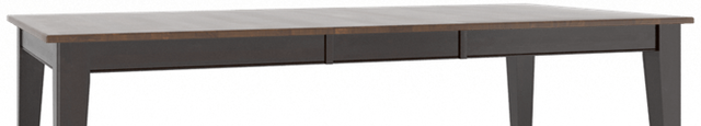 Canadel Customizable Cognac Washed   Rectangular Dining Table with Ebony Washed Legs-1