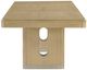 Global Furniture USA D1248 Natural Dining Table-4